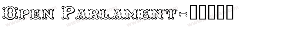 Open Parlament字体转换